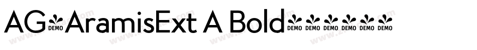 AG-AramisExt A Bold字体转换